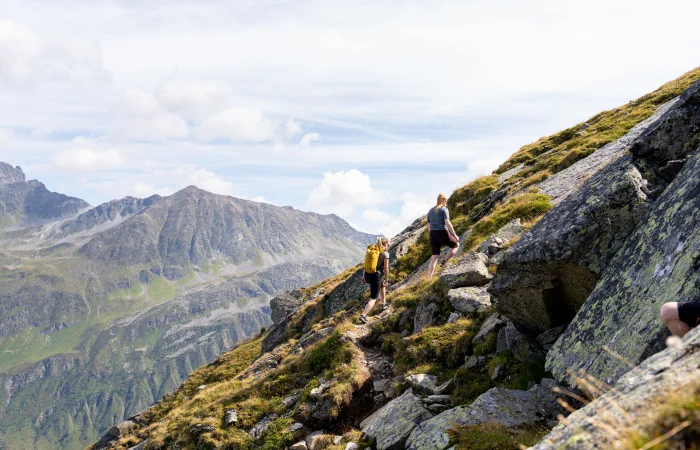 Hiking in the mountains