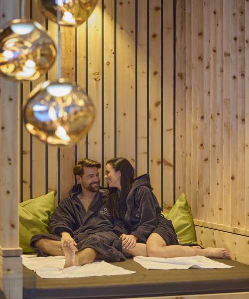 Couple in the sauna