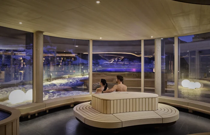 Paar in der Sauna