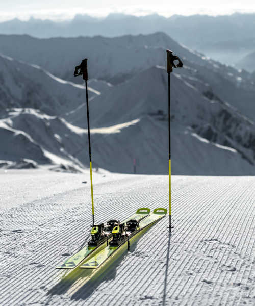 Skiing on the slopes